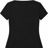 Blusa Gola Polo - Preta com branco