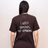 Camiseta Diamante — Marrom