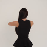 Blusa Peplum - Preto