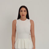 Blusa Peplum - Off White